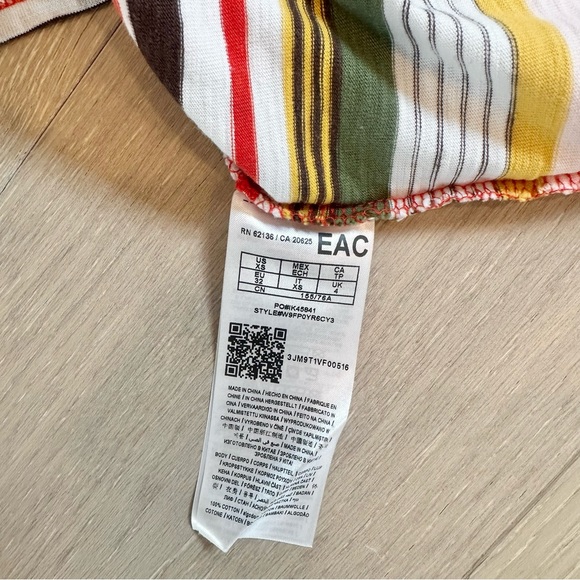 GUESS ORIGINALS Striped Crop Top XS - Picture 7 of 7